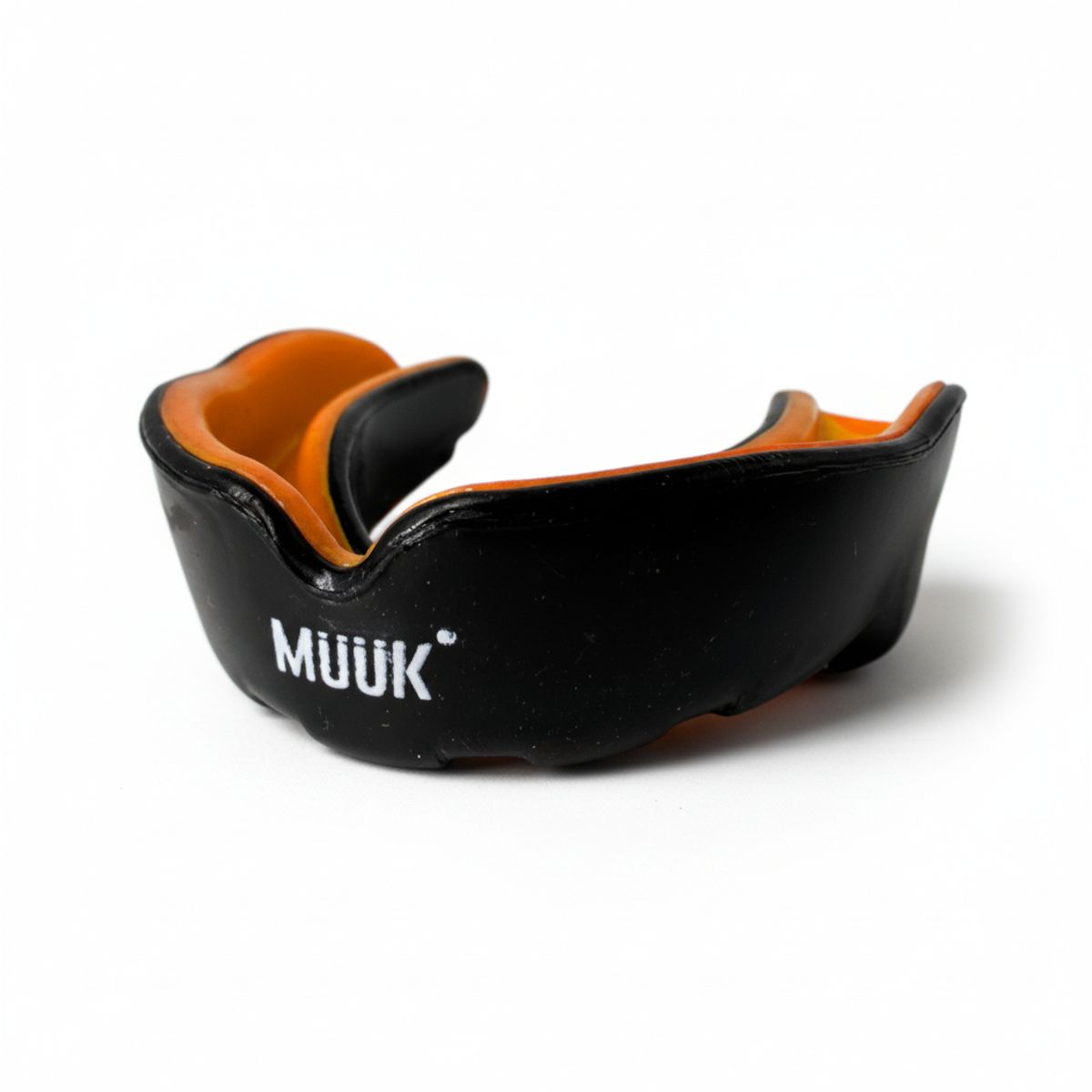 MUUK - PROTECTOR BUCAL DE SILICONA MUUK SIMPLE ADULTO NEGRONARANJO