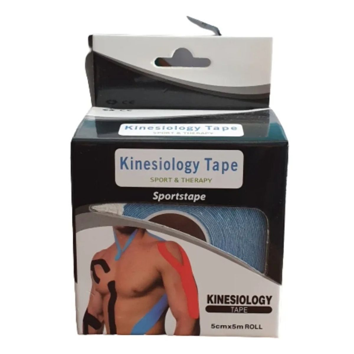GENERICO - PACK X3 CINTA KINESIOTAPE PARA LESIONES MUSCULARES FISIO 5CMX5M