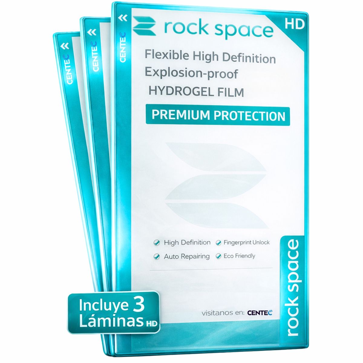 ROCK - Pack 3 Hidrogel Rock Space HD para Apple iPhone 13 Mini