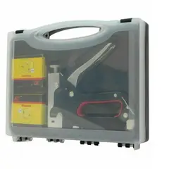 GENERICO - GRAPADORA MECÁNICA DE ACERO 3 EN 1 PARA GRAPADORA DE MADERA