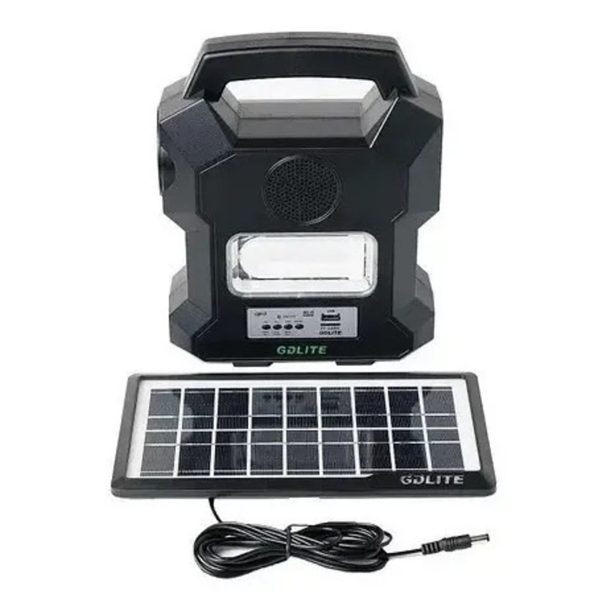 GENERICO - LINTERNA KIT SOLAR PORTÁTIL CAMPING GDLITE MP3 USB GD-1000A LINTERNA
