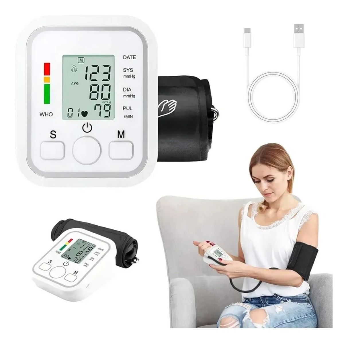GENERICO - TENSIÓMETRO ELECTRÓNICO DE BRAZO ARM STYLE