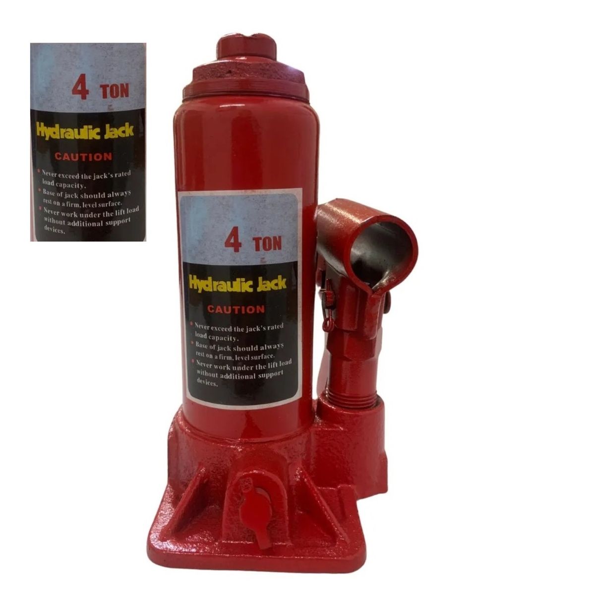 GENERICO - GATO HIDRÁULICO DE BOTELLA 4 TONELADAS HYDRAULIC JACK