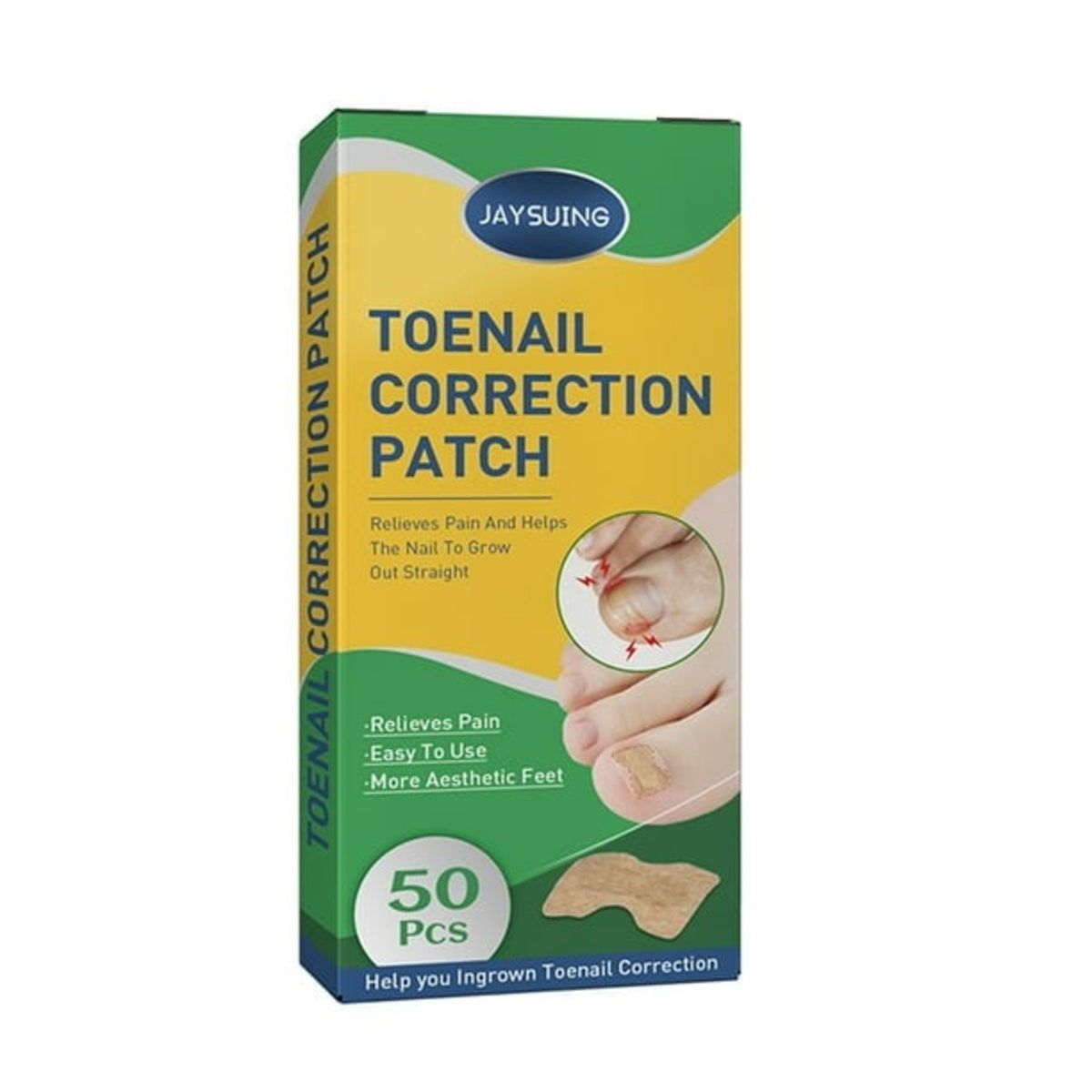 GENERICO - PACK X3 PEGATINA DE CORRECCIÓN DE INCRUSTACIONES DE DEDOS DEL PIE