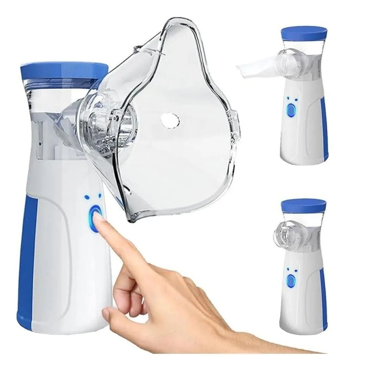 GENERICO - NEBULIZADOR PORTÁTIL USB 2 MASCARILLAS NIÑO ADULTO