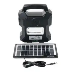 GENERICO - LINTERNA KIT SOLAR PORTÁTIL CAMPING GDLITE MP3 USB GD-1000A LINTERNA