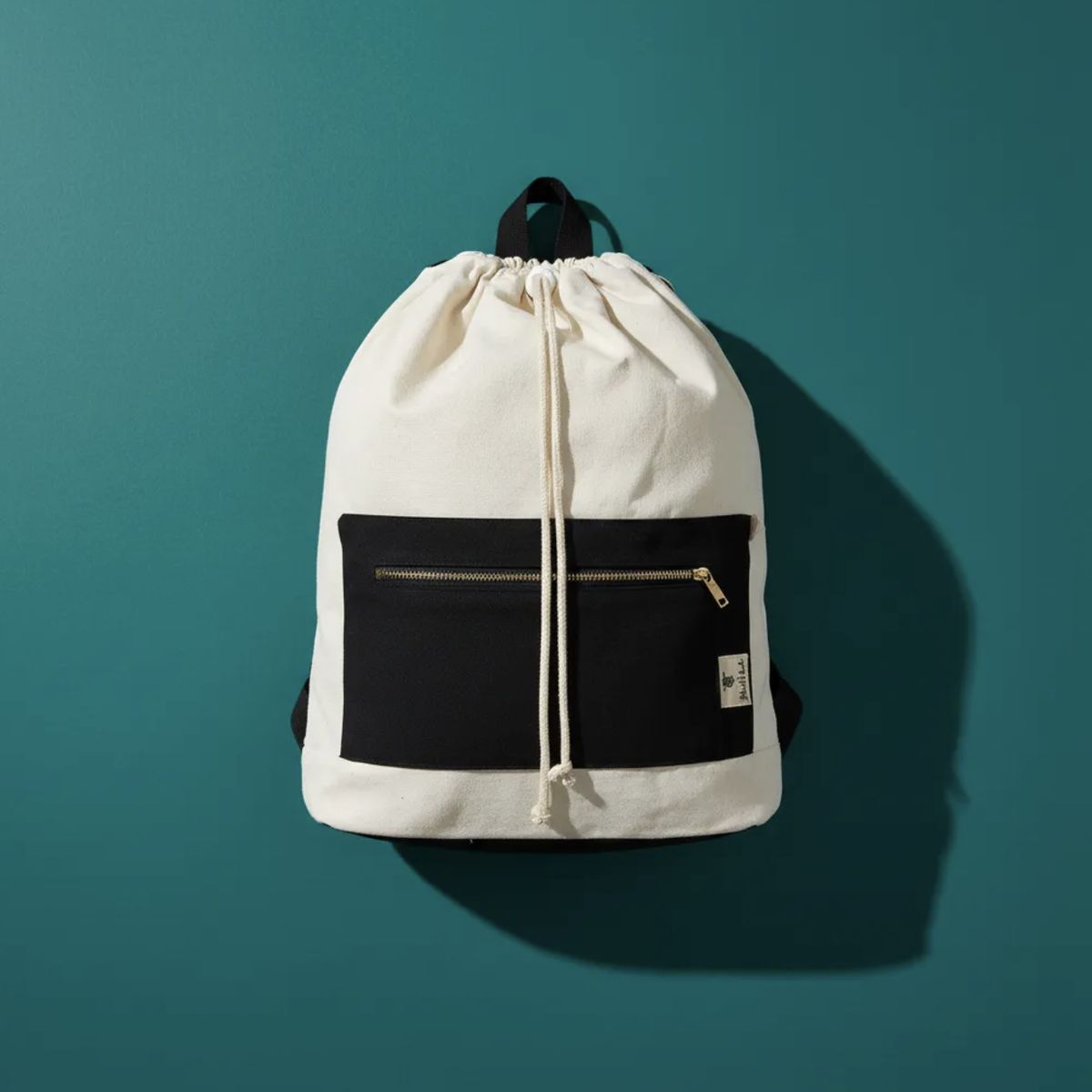 HAOKIDS - Mochila bicolor Jacinta confeccionada en lona exterior y forro interior algodón Diseño Chileno