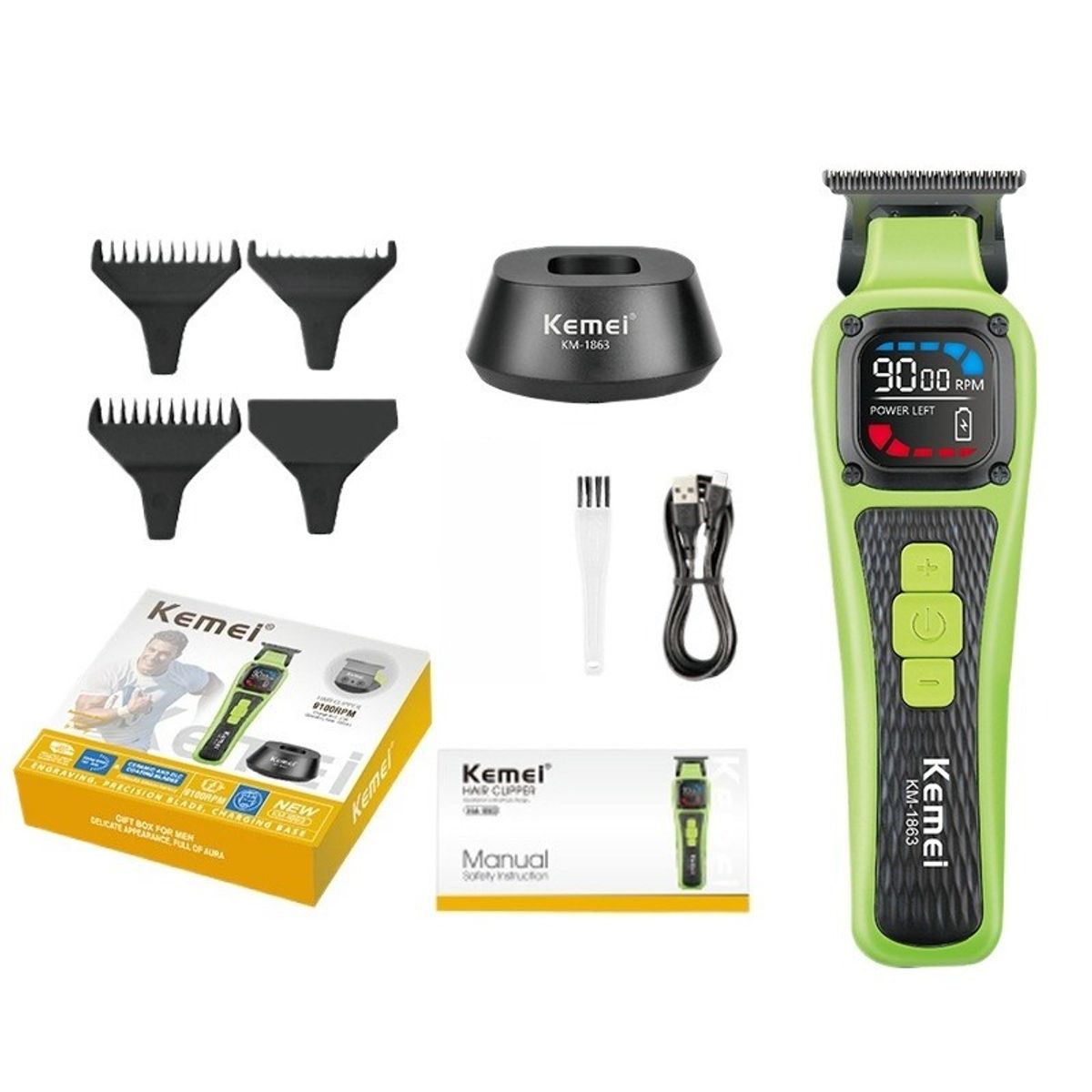 GIOIO - Cortapelo Profesional Inteligente con Pantalla Digital