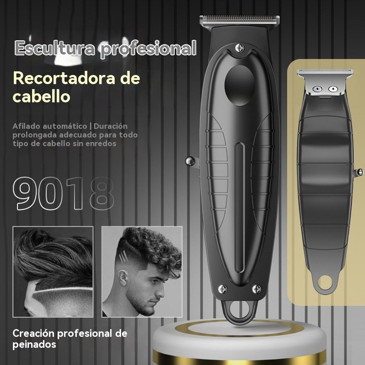 GIOIO - Kit de Barbería Eléctrico para Corte y Diseño Profesional
