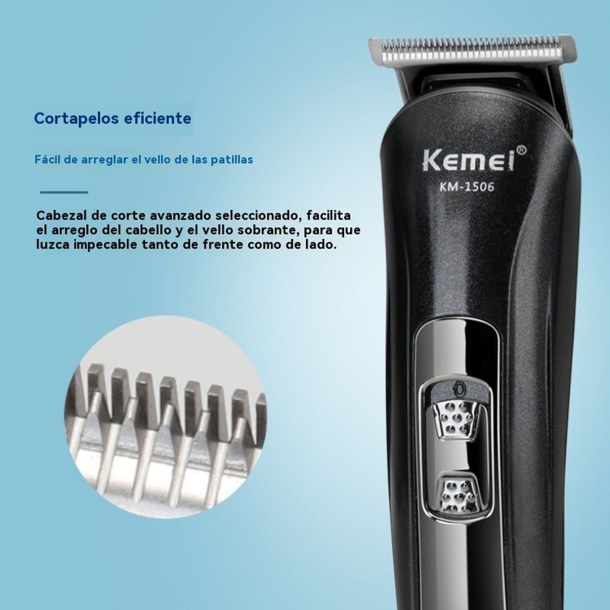GIOIO - Cortapelo 3 en 1 para Diseño Barba y Vello Nasal Recargable