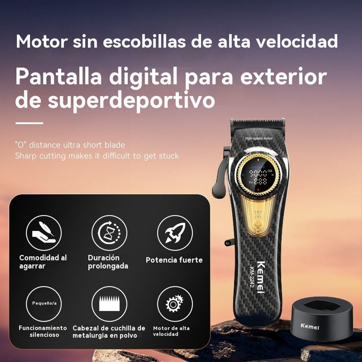 GIOIO - Cortapelo Eléctrico Profesional para Corte de Pelo