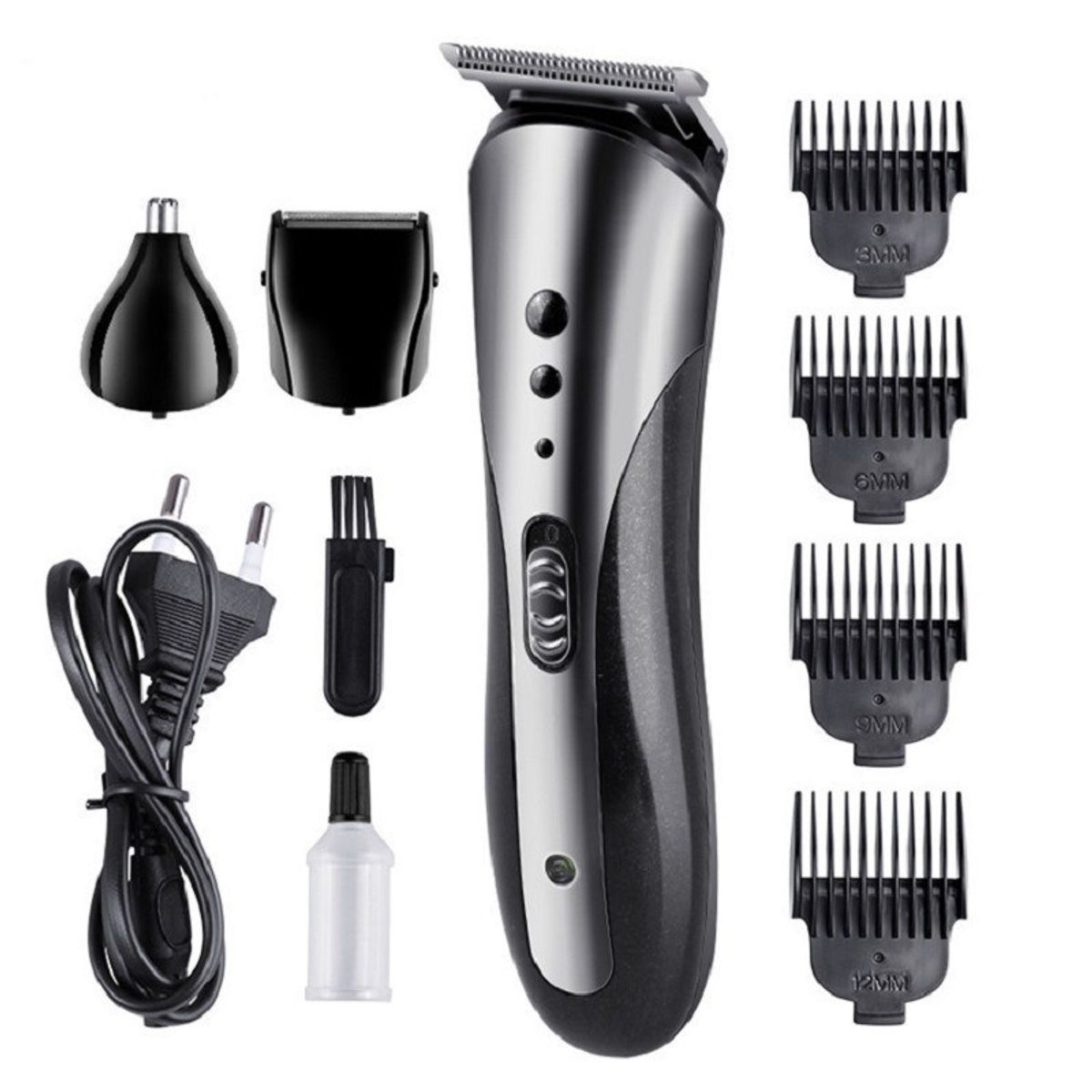 GIOIO - Kit de Corte 3 en 1 para Pelo Barba y Vello Nasal Doméstico