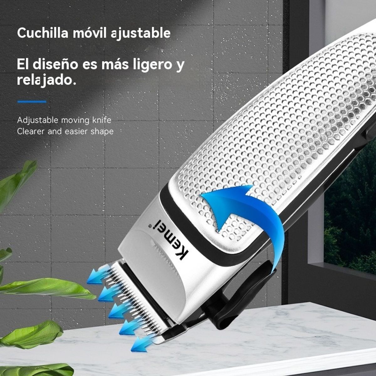 GIOIO - Cortapelo Eléctrico con Cable para Estilo Fade y Diseño