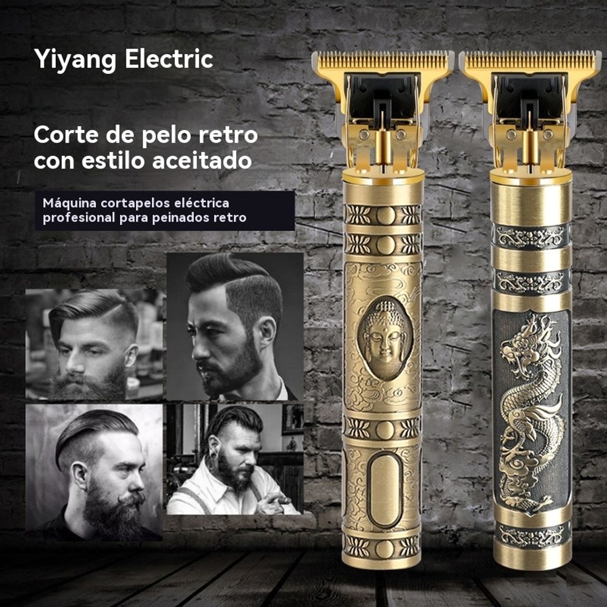 GIOIO - Cortapelo de Carga Rápida para Corte Al Ras Fade y Diseño