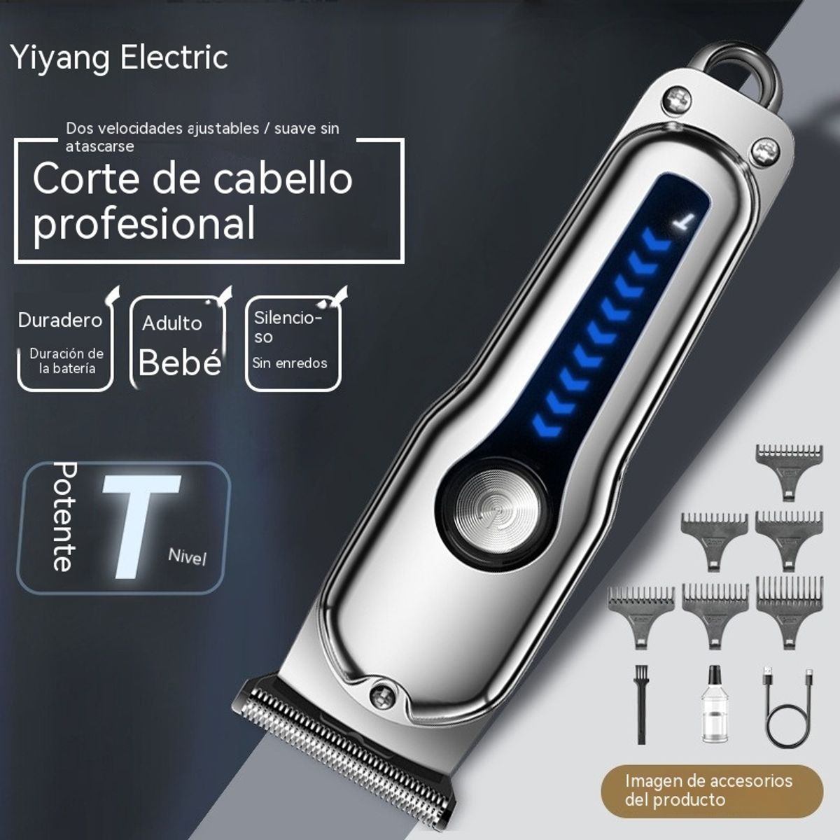 GIOIO - Cortapelo para Hombre Estilo Fade y Corte Al Ras Universal