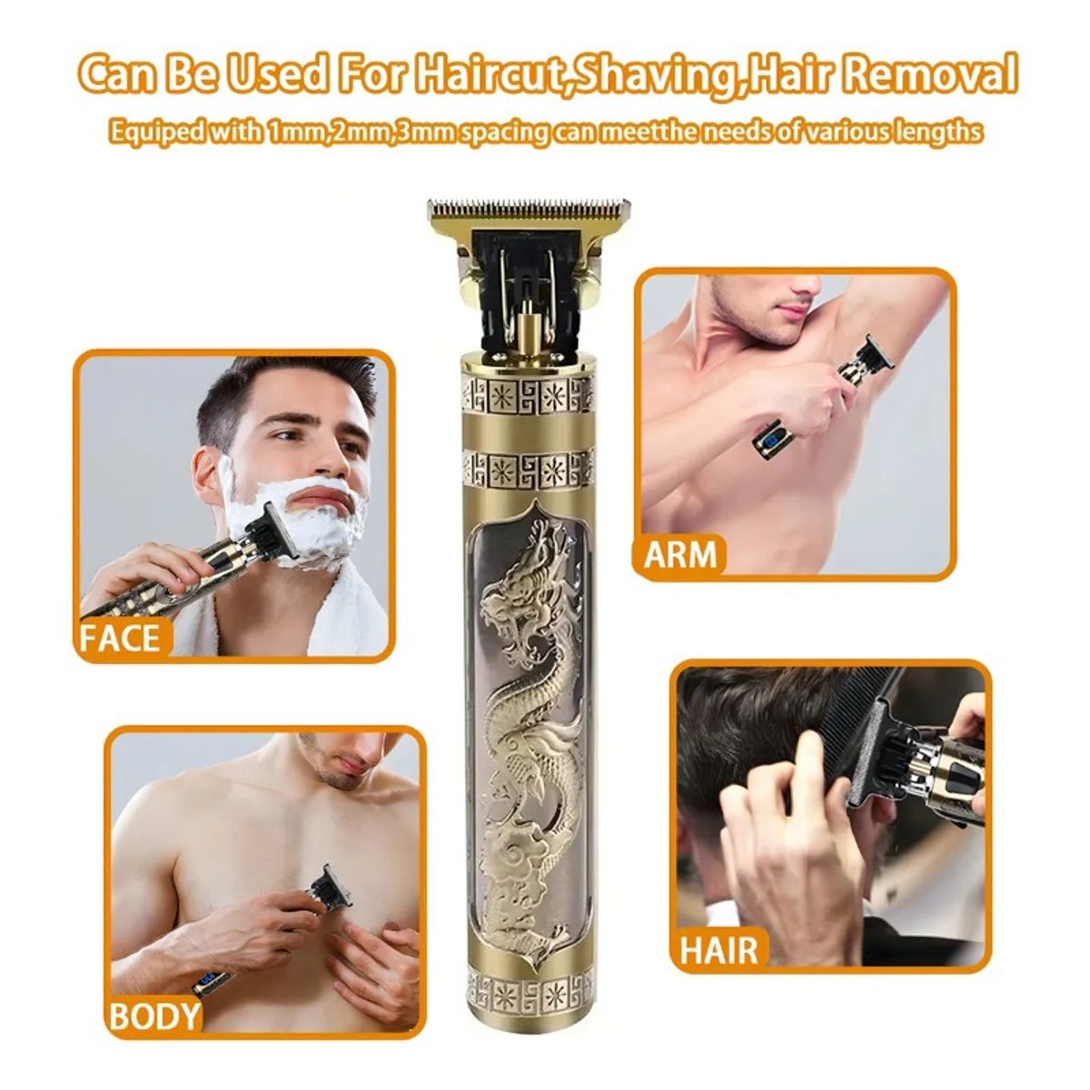 GIOIO - Máquina Para Cortadora Cabello De Pelo Usb Hair Trimmer Pro