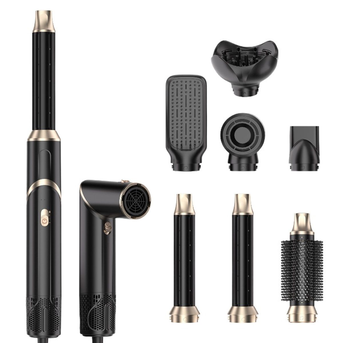 GIOIO - Secador Plegable 6 en 1 con Difusor de Aire para Rizar