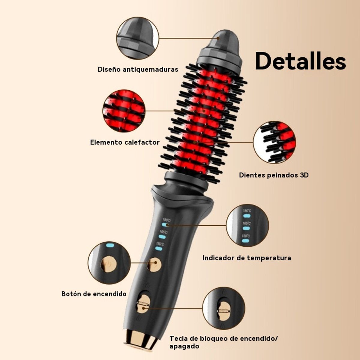GIOIO - Rizador Inalámbrico Recargable para Ondas y Alisado
