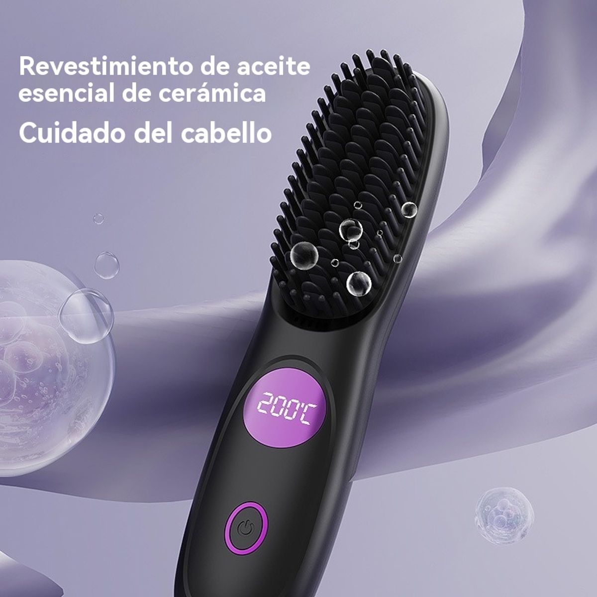 GIOIO - Cepillo Alisador Inalámbrico con Iones para Volume en Raíces
