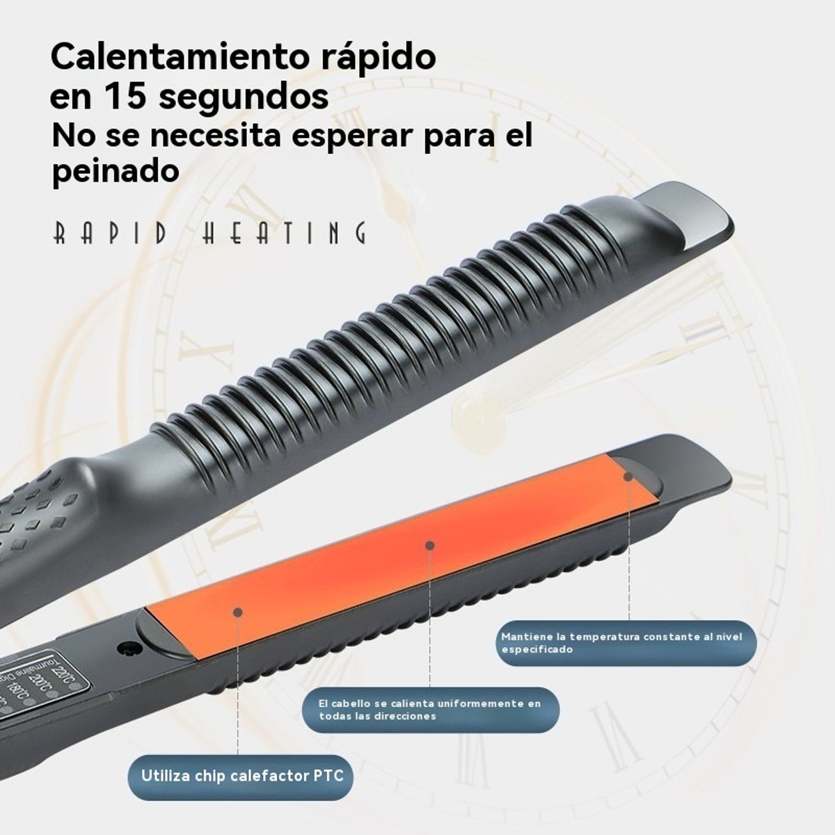 GIOIO - Plancha Portátil para Hombre Pelo Corto y Cabello de Maíz