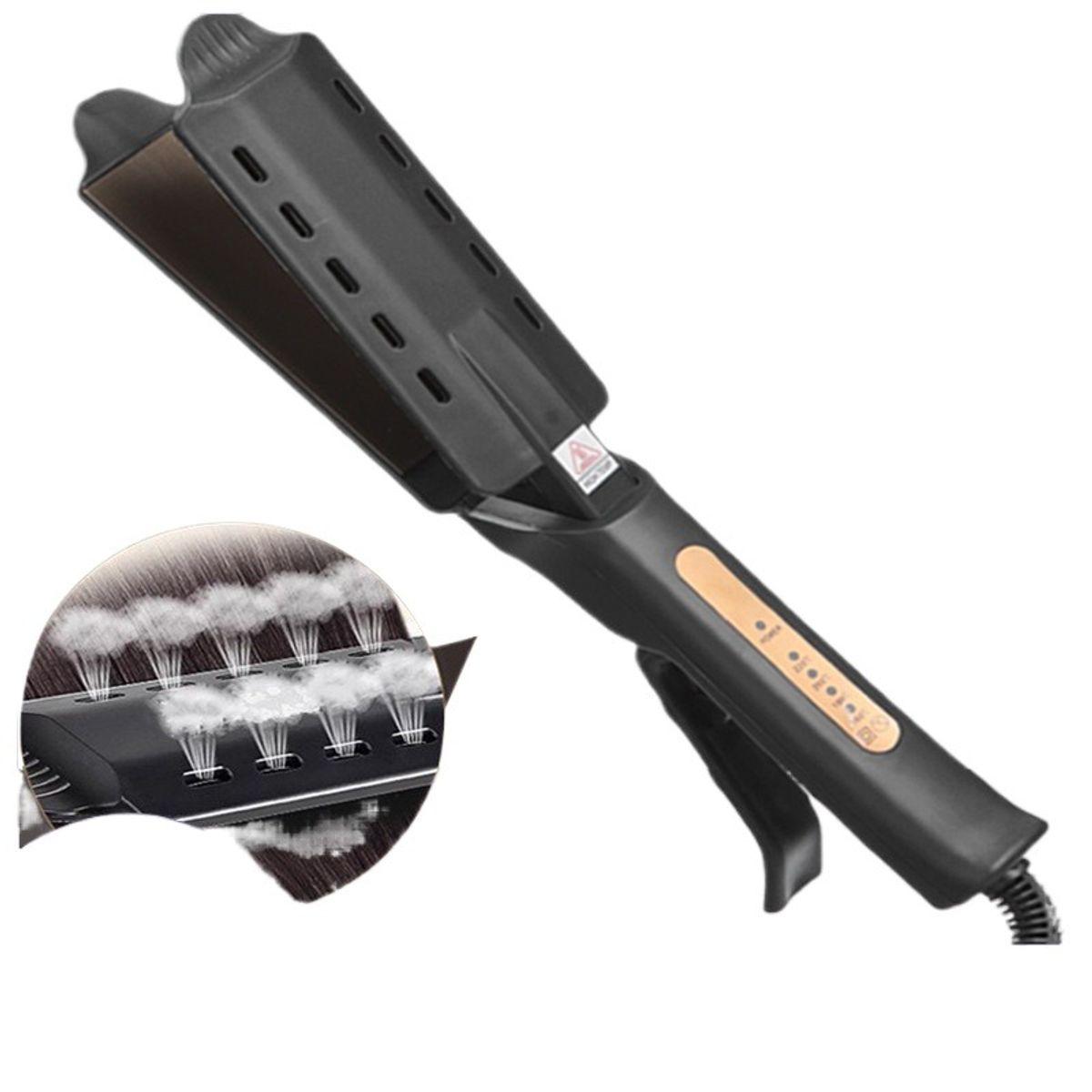 GIOIO - Plancha de Panel Grande para Alisar y Rizar el Cabello