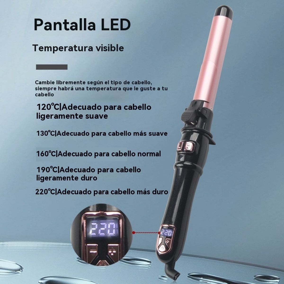 GIOIO - Rizador Automático Cerámica de Calentamiento Rápido