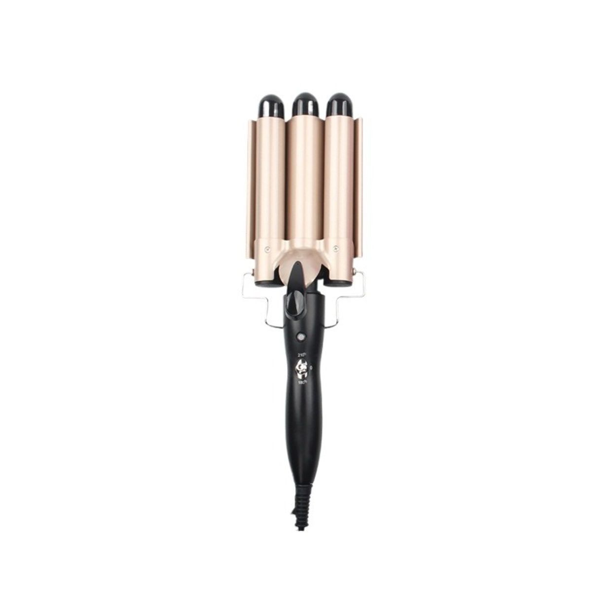 GIOIO - Plancha de 3 Barriles para Rulos Pequeños Grandes y Ondas