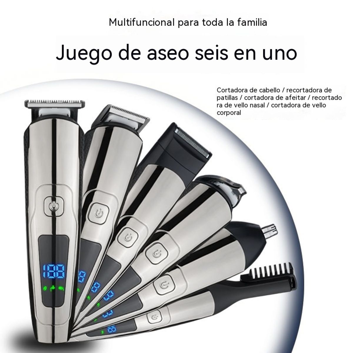 GIOIO - Cortapelo de Acero Inoxidable Impermeable para Adultos Hogar
