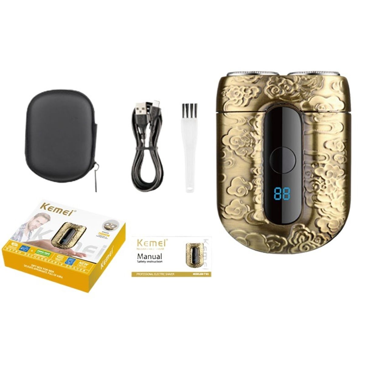 GIOIO - Miniafeitadora Eléctrica de Viaje Recargable USB para Casa