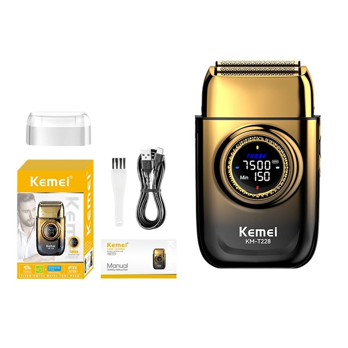 GIOIO - Afeitadora Recíproca de Alta Potencia y Velocidad para Casa