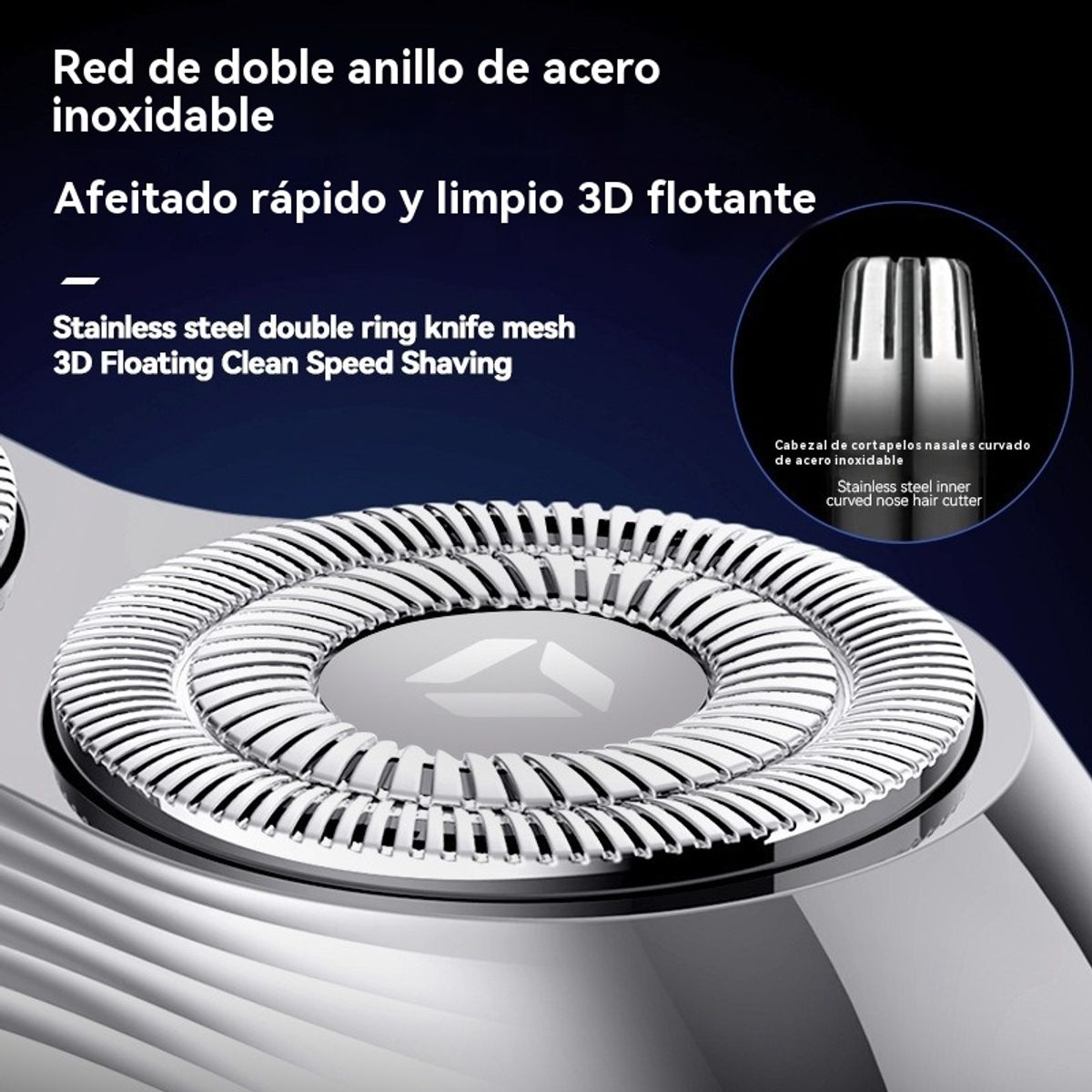 GIOIO - Miniafeitadora de Acero Magnética Impermeable Recargable USB