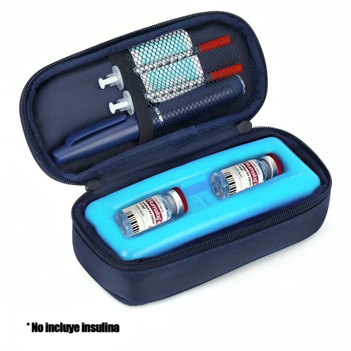 GENERICO - Bolso Estuche Porta Insulina Refrigerante cooler Azul
