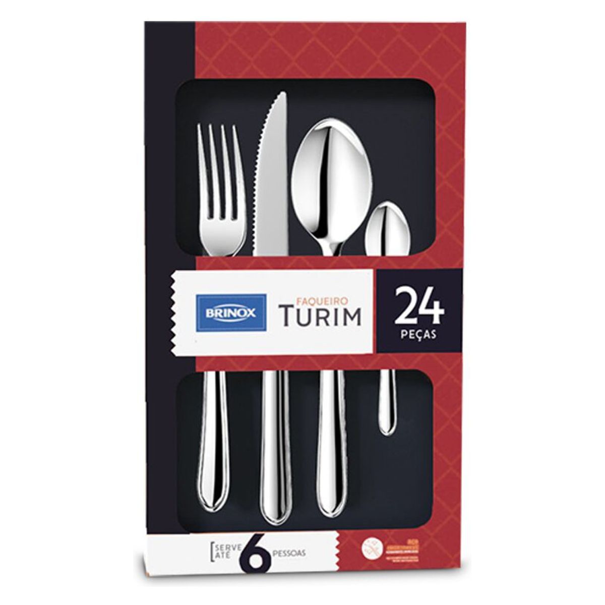 BRINOX - Juegos De Cubiertos 24 Pzs