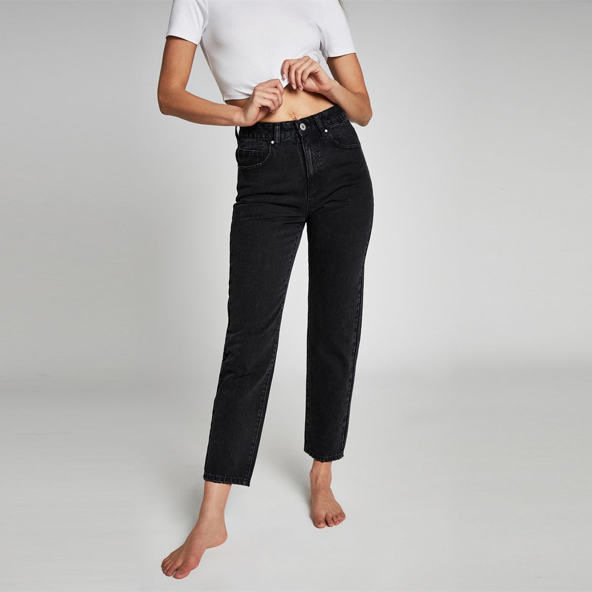 COTTON ON - Jeans Mom Tiro Alto Mujer Cotton On