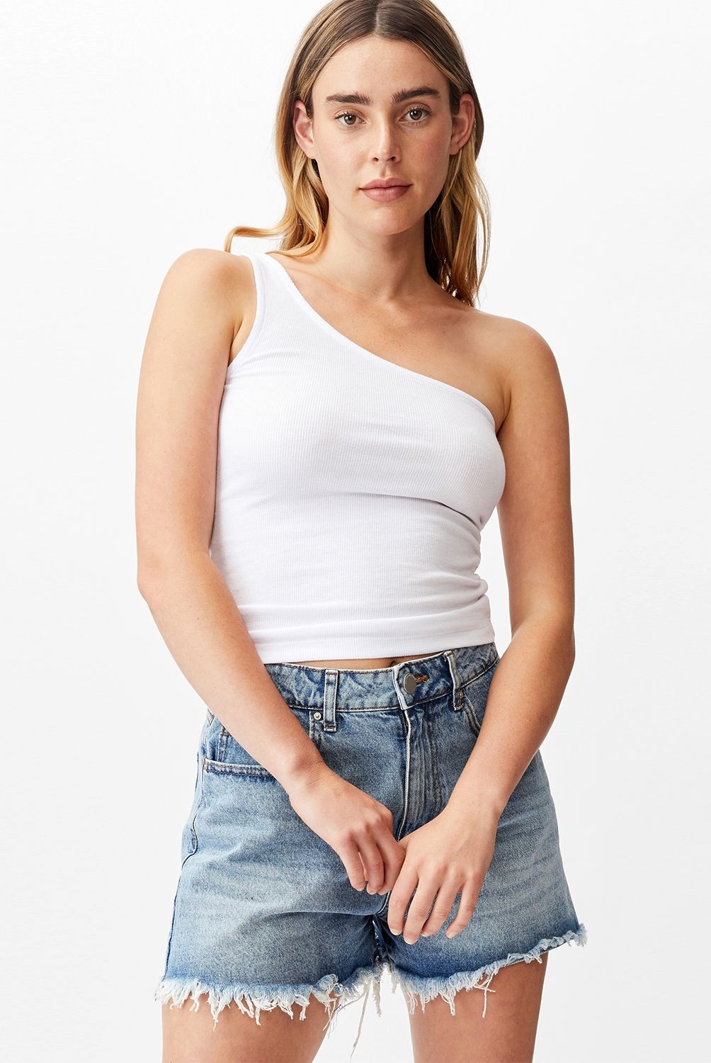COTTON ON - Polera un Hombro Mujer