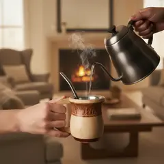 GENERICO - Mate De Madera Nativa Rauli Torneado Artesanal Chileno