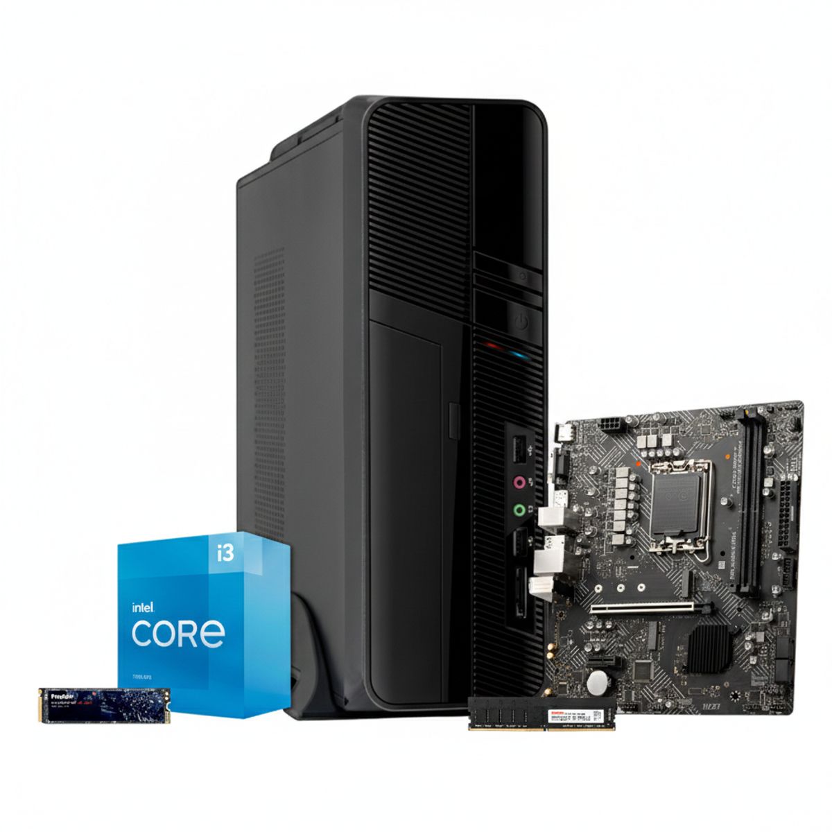 GENERICO - PC STUDY AND WORK - Intel Core i3 12100 - MSI H610M-G