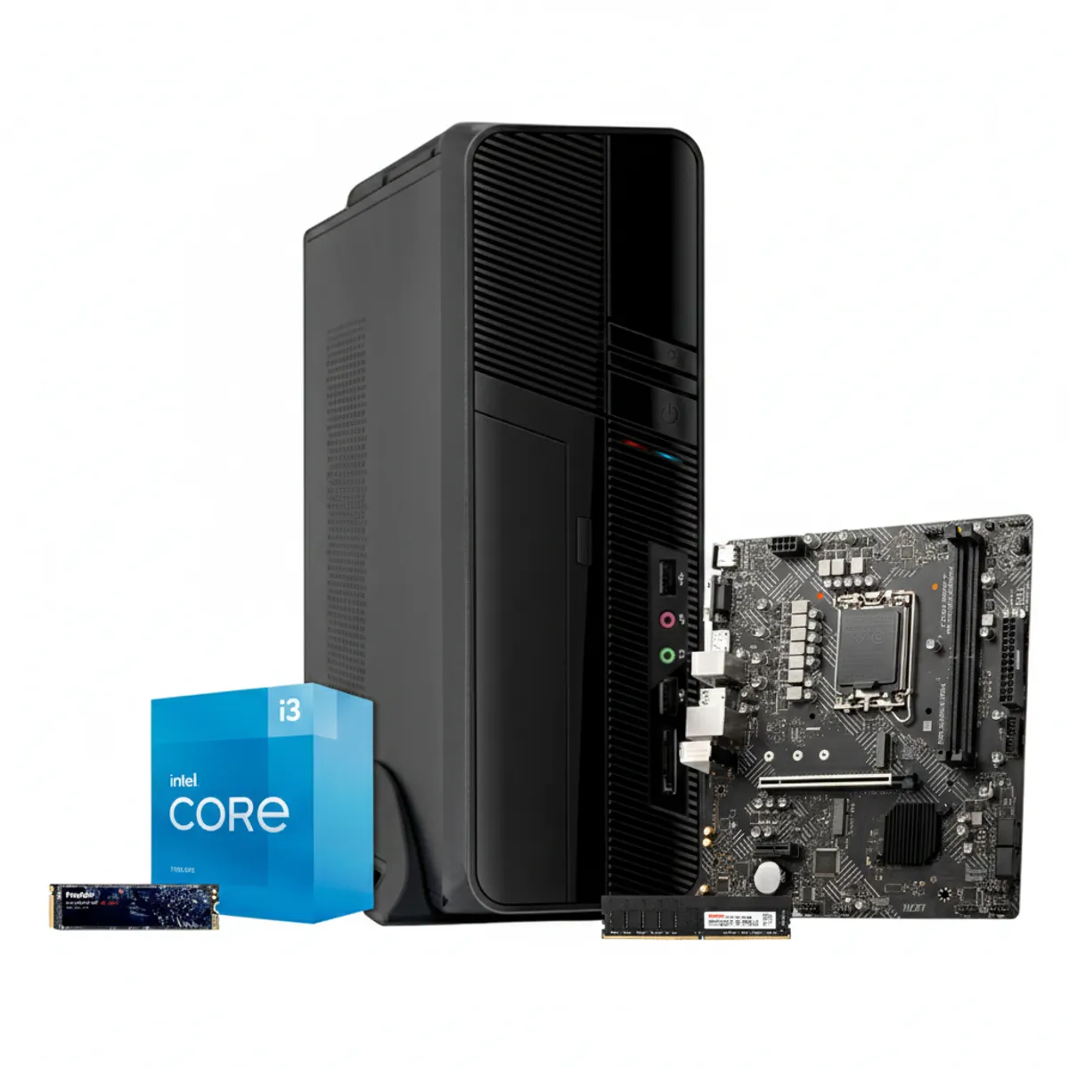 GENERICO - PC STUDY AND WORK - Intel Core i3 12100 - MSI H610M-G