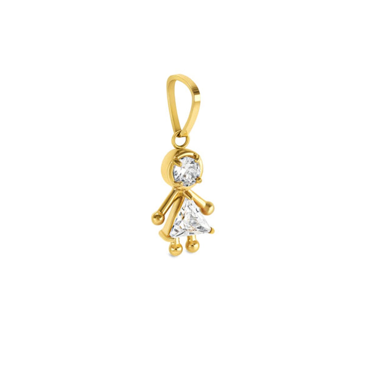 ONE DESIGNED IN LISBON - Charm Energy Girl Crystal Gold