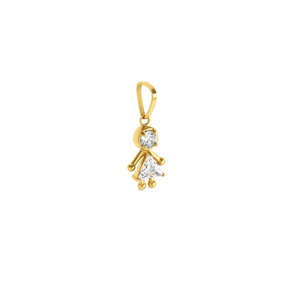ONE DESIGNED IN LISBON - Charm Energy Girl Crystal Gold