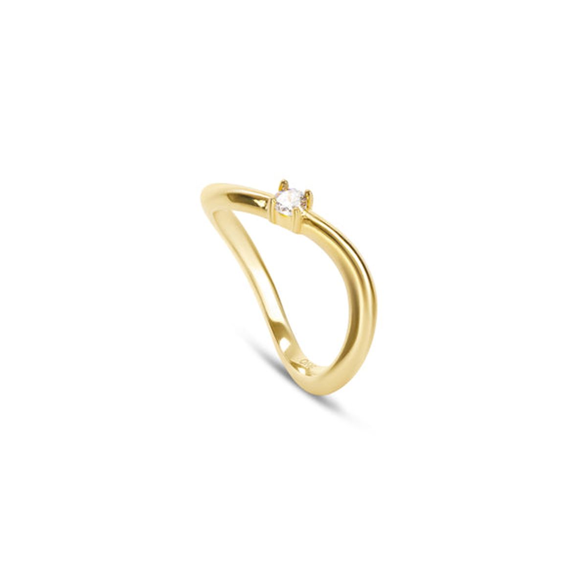 ONE DESIGNED IN LISBON - Anillo Infinity Solitaire Gold