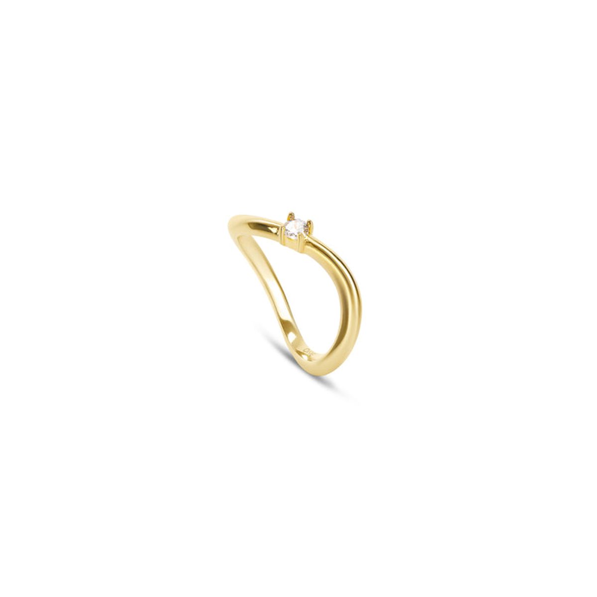 ONE DESIGNED IN LISBON - Anillo Infinity Solitaire Gold