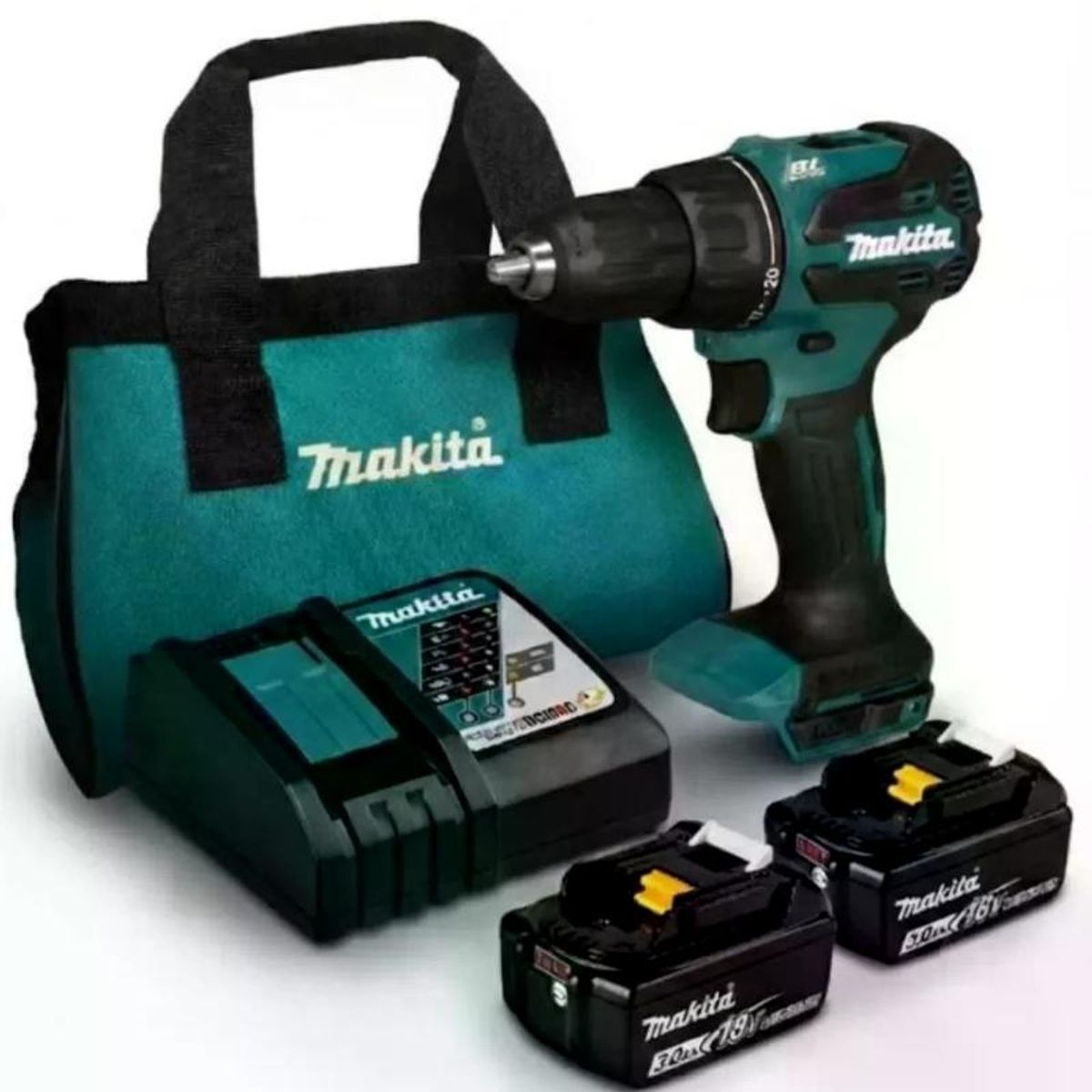 MAKITA - TALADRO PERCUTOR ATORNILLADOR MAKITA DHP490RFX2 13MM BL 18V