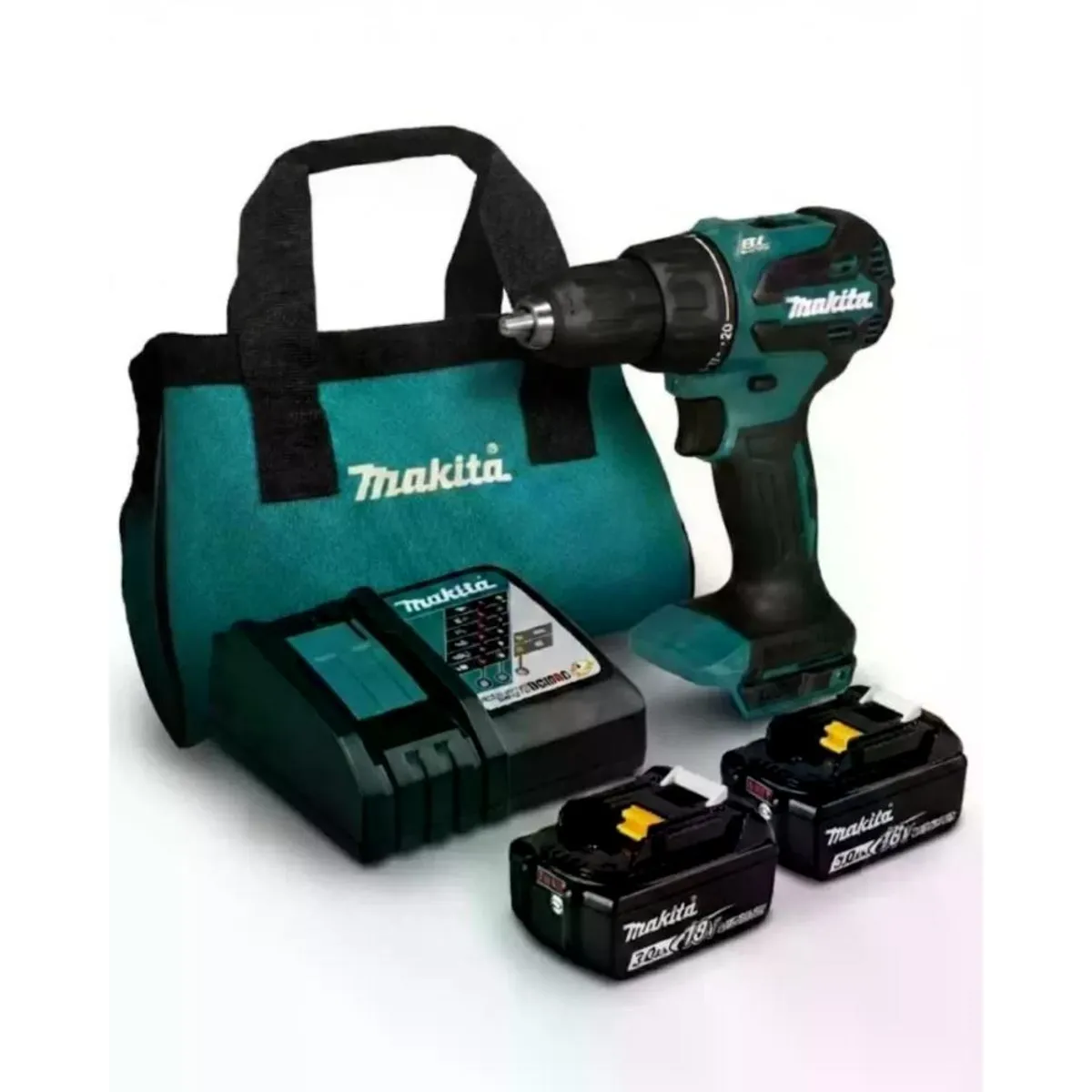 MAKITA - TALADRO PERCUTOR ATORNILLADOR MAKITA DHP490RFX2 13MM BL 18V