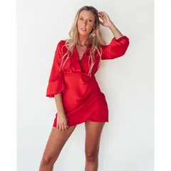 MI PLACARD - MINI VESTIDO KIKA ROJO