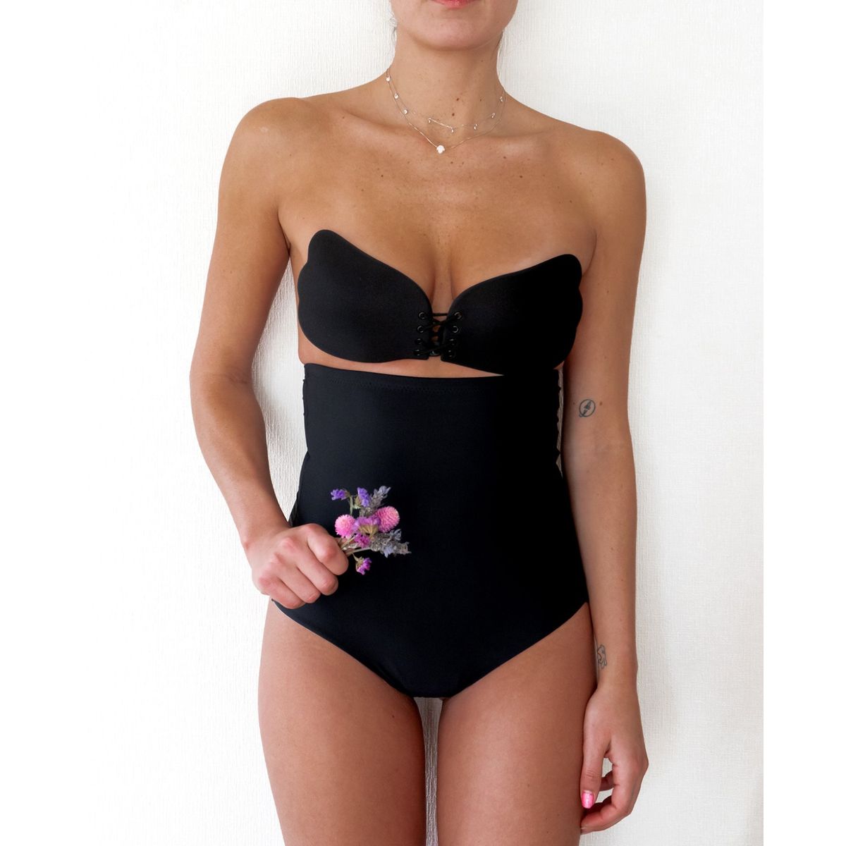 MI PLACARD - CALZÓN FAJA REDUCTOR TIPO COLALESS ABDOMEN TOTAL NEGRO