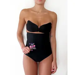 MI PLACARD - CALZÓN FAJA REDUCTOR TIPO COLALESS ABDOMEN TOTAL NEGRO