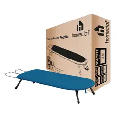 HOMECLAF - Tabla de Planchar de Mesa Plegable Azul compacta y portátil