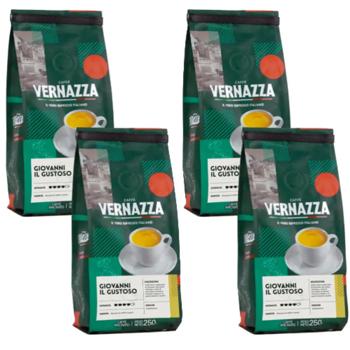 CAFFE VERNAZZA - Caffè Vernazza Giovanni Il Gustoso - 1 Kilo Molido