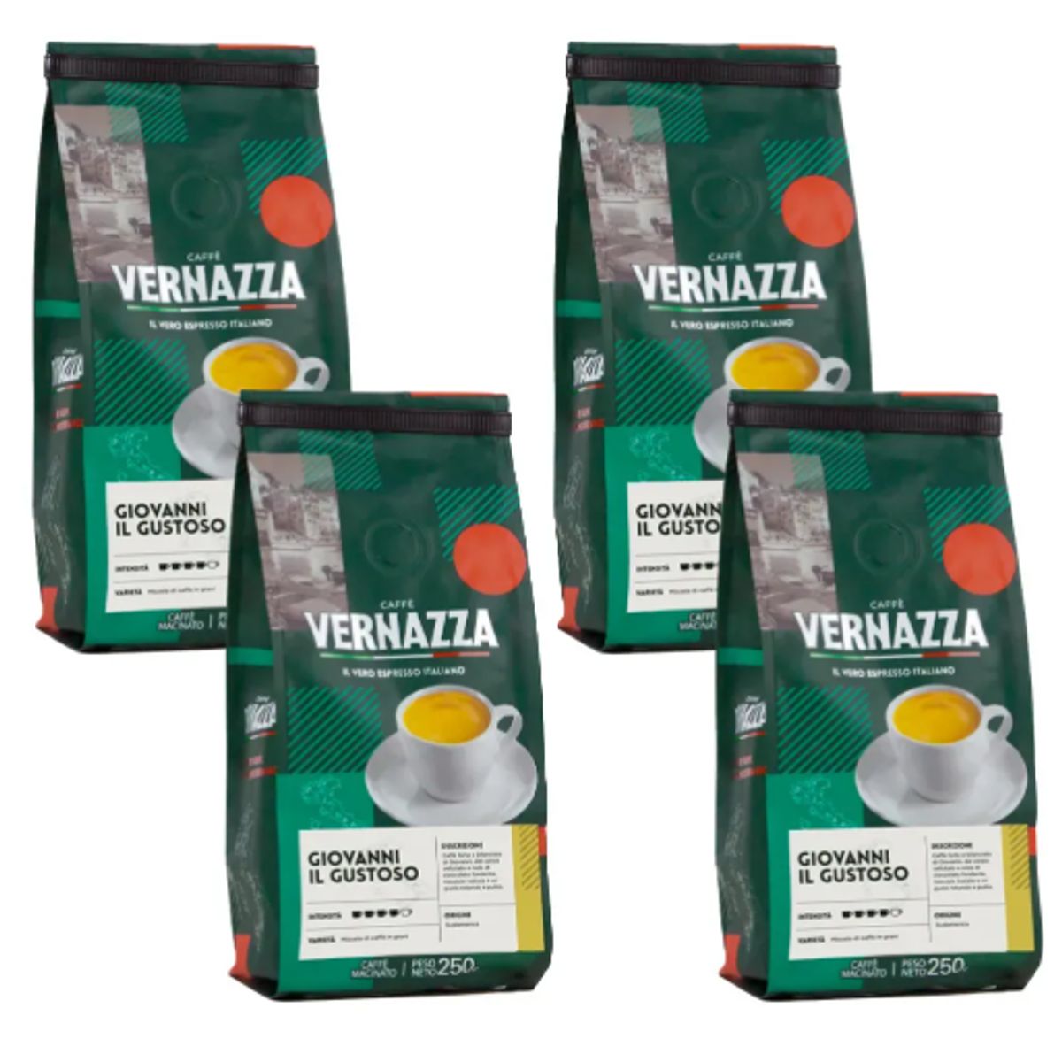 CAFFE VERNAZZA - Caffè Vernazza Giovanni Il Gustoso - 1 Kilo Molido